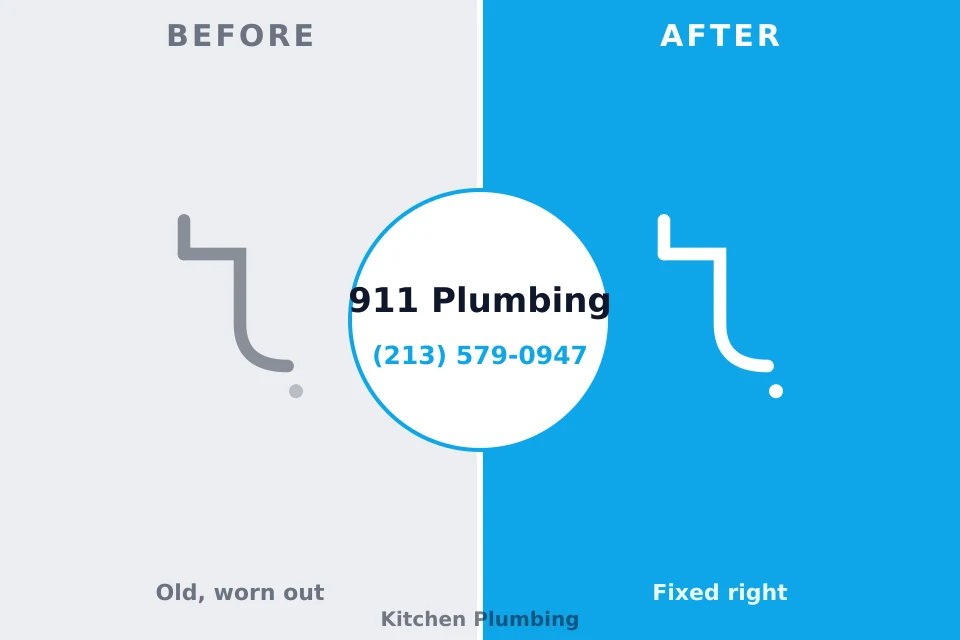 Before and after: plumbing company Lawrenceville, GA